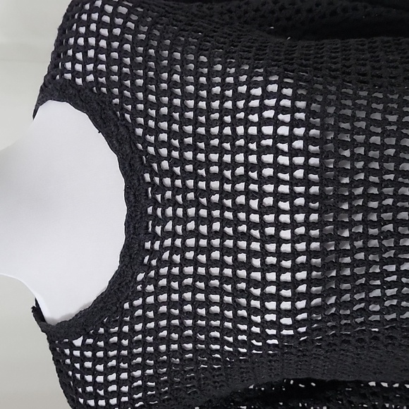 Rafaella Size S Black Loose / Open Knit Long Sleeve Sweater, Excellent Used Cond - Picture 2 of 10